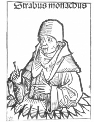 Walahfrid Strabo (1493) by Michel Wolgemut - Catholic Coloring Page