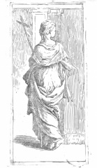 Young Woman with a Crucifix (1585 1642) by Guido Reni - Catholic Coloring Page