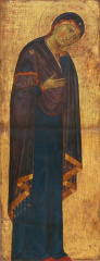 The Mourning Madonna by the Masters of the Franciscan Crucifixes (1270 1275) - Public Domain Catholic Painting