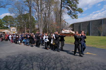 Good Friday Procession (Saint Benedict s Church  Chesapeake  Virginia  2024) - Catholic Stock Photo by Shalone Cason