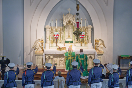Veteran s Mass at Saint Benedict s Parish (2022  Chesapeake  Virginia  USA) - Catholic Stock Photo